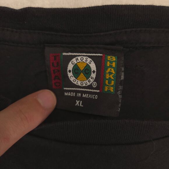 2Pac Tupac Rap Short Sleeve Graphic Crew Neck T Shirt Mens Size XL Black - Picture 3 of 9